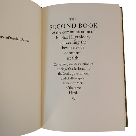 VTG Book "UTOPIA" by Sir Thomas More and Ralph Robynson. Heritage Press 1935 - Picture 6 of 15